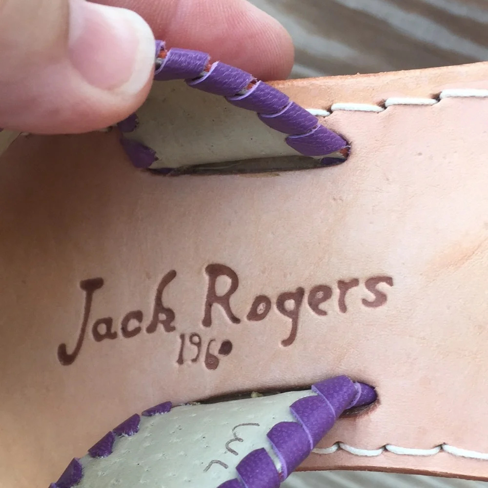 Jack Rogers Navajo Clemson Orange/Purple Sandal